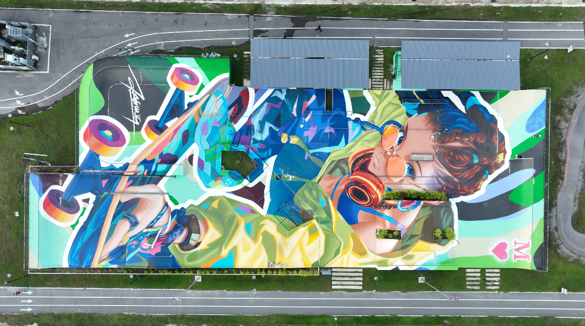 Miri Skatepark Aerial